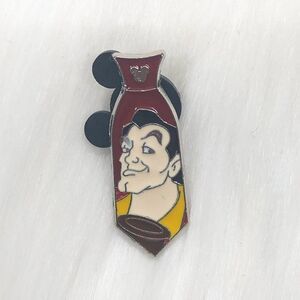 🔮 5/$25 Disney Villain Neckties Beauty‎ & The Beast Gaston Pin
